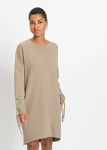 Robe sweat avec laçages, bonprix