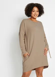 Sweatkleid mit Schnürungen, bonprix