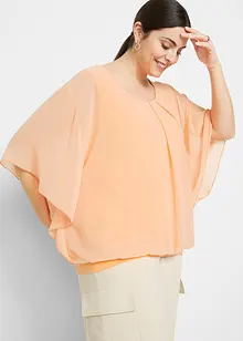 Chiffon Tunika mit Untertop, bonprix