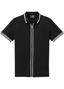 Piqué-Poloshirt mit Reißverschluss, bonprix