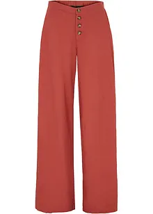 Pantalon palazzo en lin majoritaire, longueur XXL, bonprix