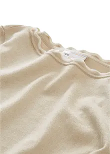 Pull en fine maille coton et soie, bonprix