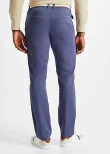 Pantalon chino droit extensible Regular, coupe ventre confort avec ceinture, bonprix