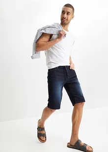 Bermuda confortable en jean et molleton, Regular, bonprix