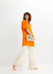 Oversize-Longbluse aus Baumwoll-Musselin, bonprix