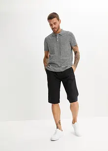 Poloshirt, Kurzarm mit Komfortschnitt und Minimaldruck, bonprix