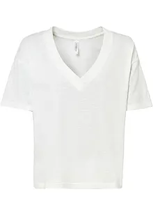 Shirt mit tiefem V-Ausschnitt, bonprix