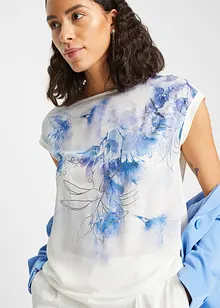 Blusenshirt mit Blumen-Print, bonprix