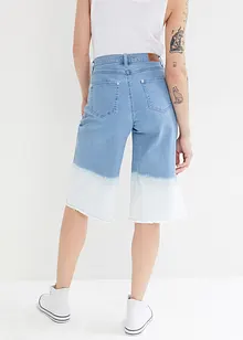 Wide Leg Jeans, Mid Waist, Bermuda Dip Dye, John Baner JEANSWEAR