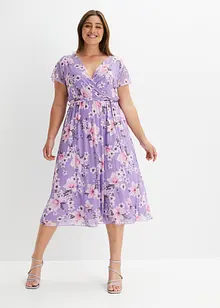 Robe midi imprimée en mesh, bonprix