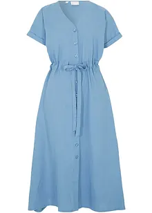 Robe avec lin mélangé, bonprix