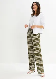 Pantalon à taille élastiquée imprimé en viscose, bonprix