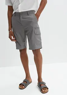 Bermuda cargo microfibre confortable en polyamide, Regular Fit, bonprix