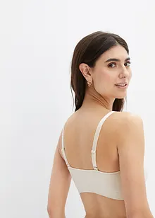 Wattierter Feel Comfort Seamless Bandeau-BH mit abnehmbaren Trägern, bonprix