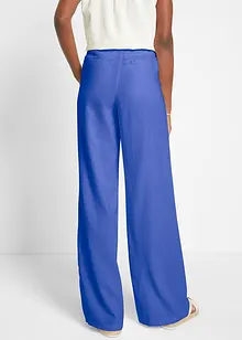 Pantalon palazzo en lin mélangé, coupe très large, bonprix