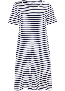 Robe en fil flammé avec poches en coton, longueur genou, bonprix