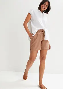 Short paper bag en lin, bonprix