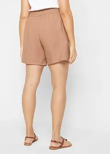 Leinen-Paperbag-Shorts, bonprix