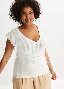 Ajour knit Shirt, bonprix