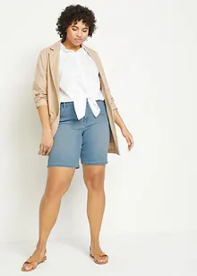 Bermuda en jean droit, taille mi-haute, bonprix