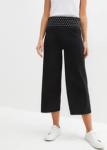 Jupe-culotte avec taille confortable, mi-mollet, bonprix