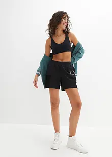 Sweat-Shorts mit Mesh, bonprix