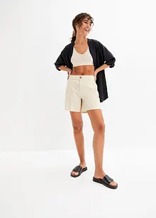 High Waist Shorts aus Twill, bonprix