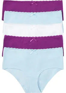 Lot de 5 culottes avec coton, bonprix