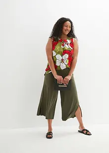 Pantalon en jersey à taille élastiquée, bonprix