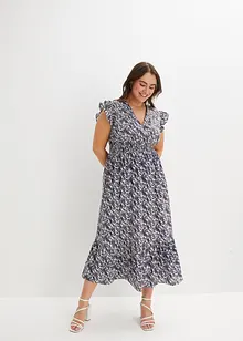 Robe midi à manches papillon, bonprix