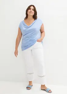 Top mit Wasserfallausschnitt, bonprix