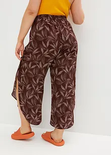 Pantalon palazzo avec fente, bonprix