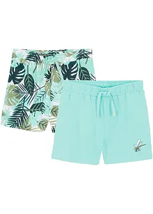 Mädchen Jersey-Shorts (2er Pack) aus Bio-Baumwolle, bonprix