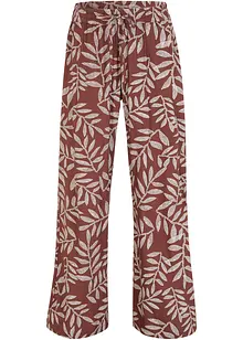 Pantalon palazzo imprimé en viscose, bonprix