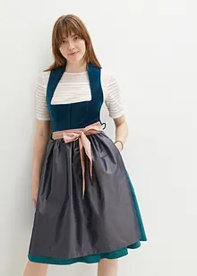 Dirndl mit Samt in Midilänge (2-tlg.Set), bonprix