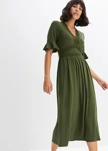 Robe midi à dentelle, bonprix