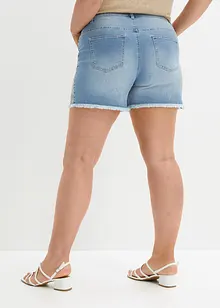 Short en jean à broderie, bonprix