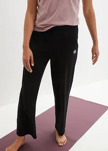 Pantalon fluide avec taille confortable, jambes larges, bonprix