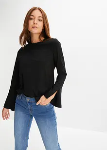 Shirt mit weitem Arm aus Bio-Baumwolle, bonprix