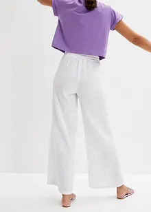 Pantalon palazzo en gaze de coton, bonprix