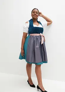 Dirndl mit Samt in Midilänge (2-tlg.Set), bonprix