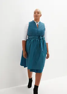 Dirndl mit Jacquardmuster und Schürze in Midilänge (2-tlg.Set), bonprix