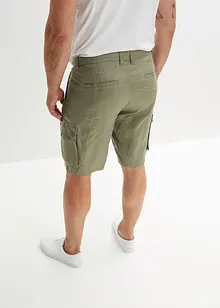 Cargo-Bermuda aus Leinen, Loose Fit, bonprix