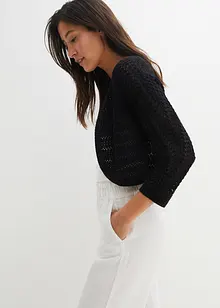 Bolero in Häkel-Optik, halbarm, bonprix