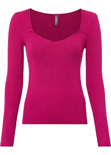 Strickshirt in Corset-Optik, bonprix