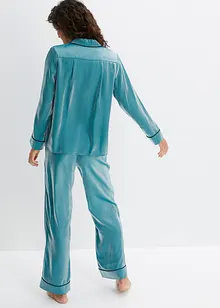 Pyjama en satin avec effet brillant, bonprix