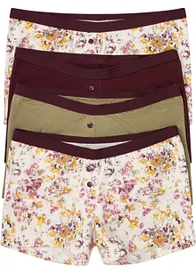 Lot de 4 boxers femme avec coton, bpc bonprix collection