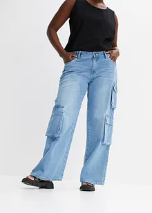 Cargo-Jeans aus reiner Baumwolle, bonprix