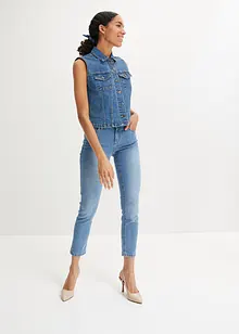 Jean slim taille mi-haute, cropped, bonprix