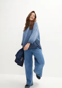 Oversize-Shirt aus Materialmix, bonprix